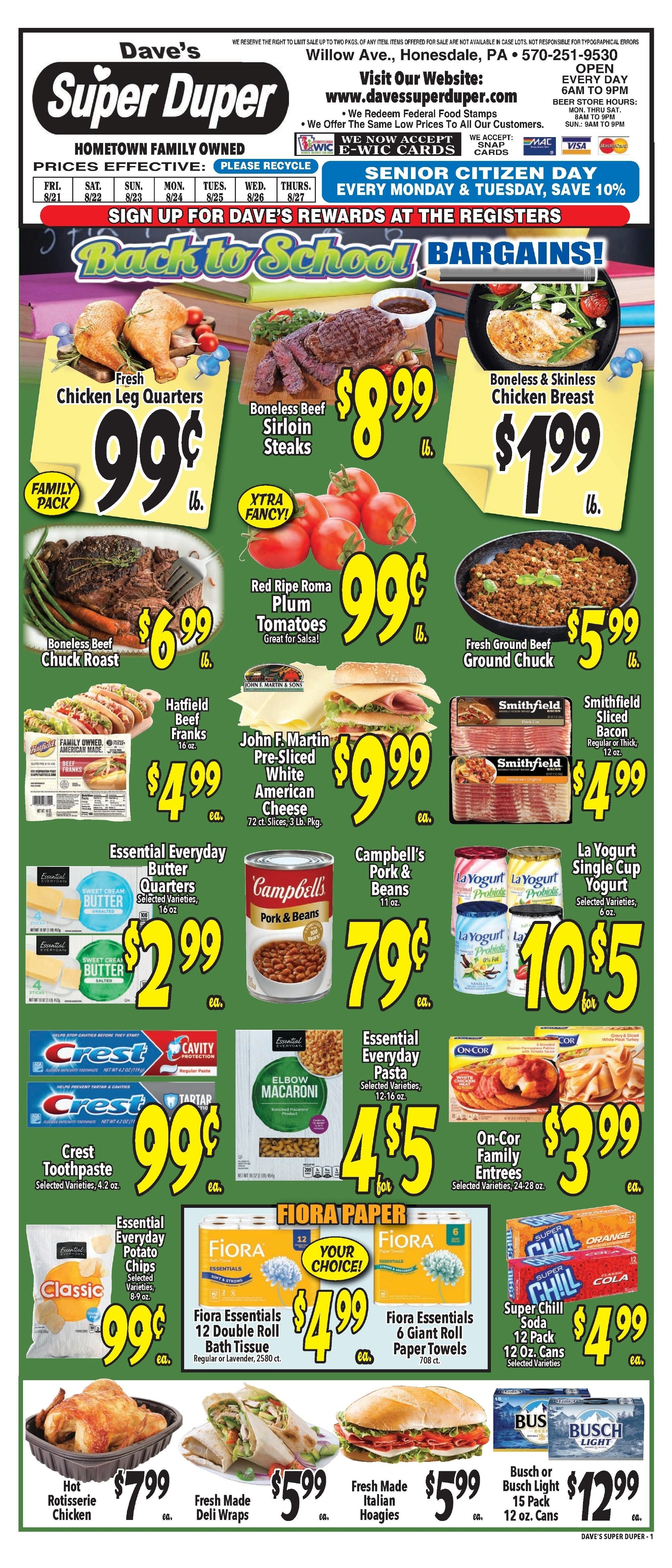 Dave's Super Duper Weekly Ad August 21 - 27, 2026