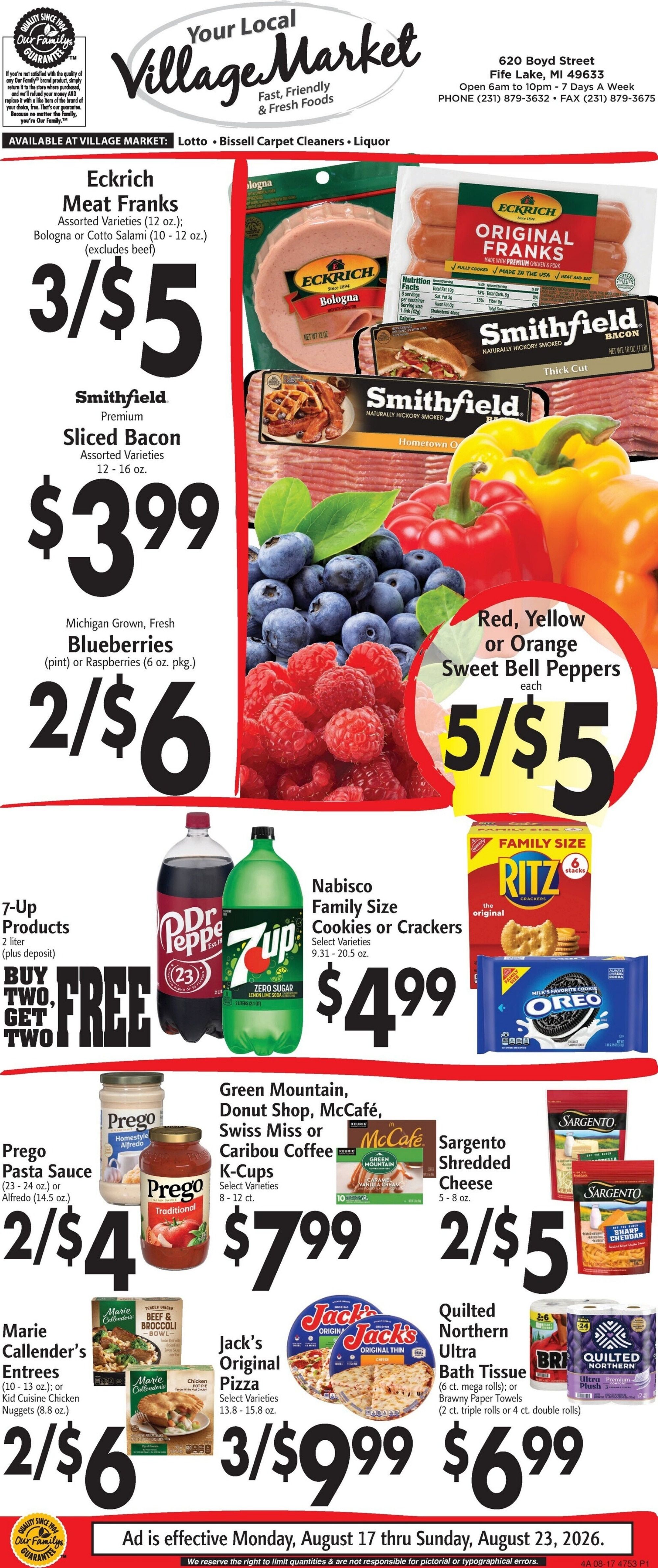 Fife Lake Village Market Weekly Ad August 17 - 23, 2026