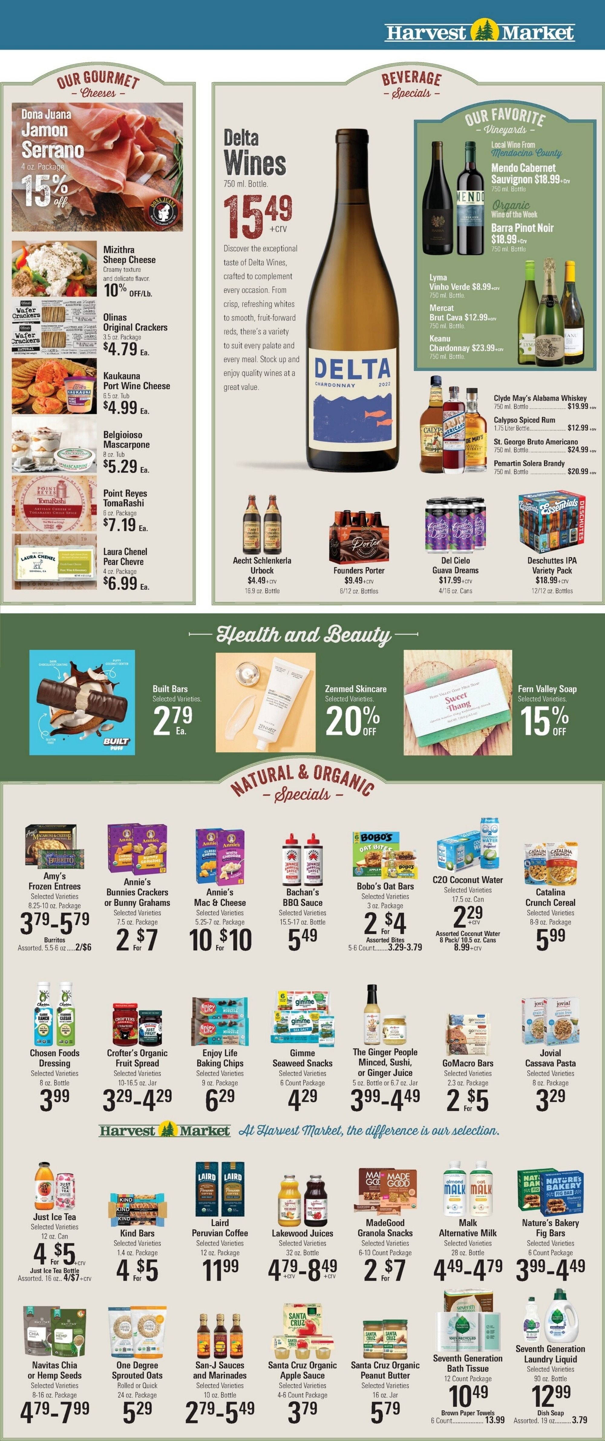 Harvest Market Fort Bragg Weekly Ad August 18 - 25, 2026