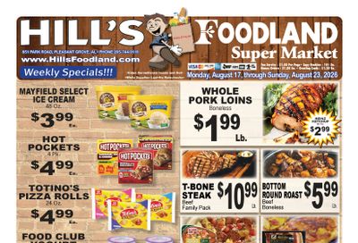 Hill's Foodland (851 Park Road, Pleasant Grove, AL) Weekly Ad August 17 - 23, 2026