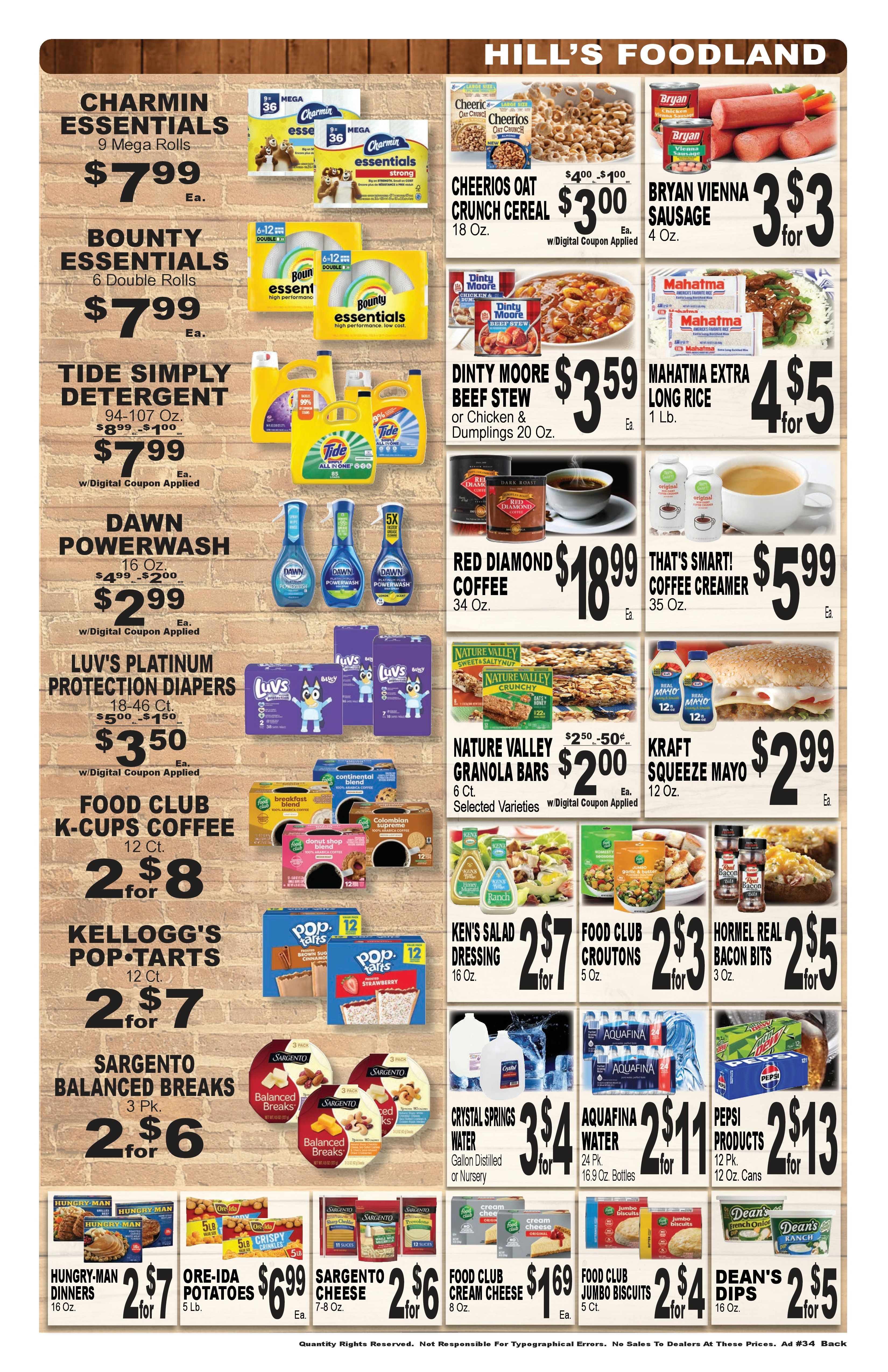 Hill's Foodland (851 Park Road, Pleasant Grove, AL) Weekly Ad August 17 - 23, 2026