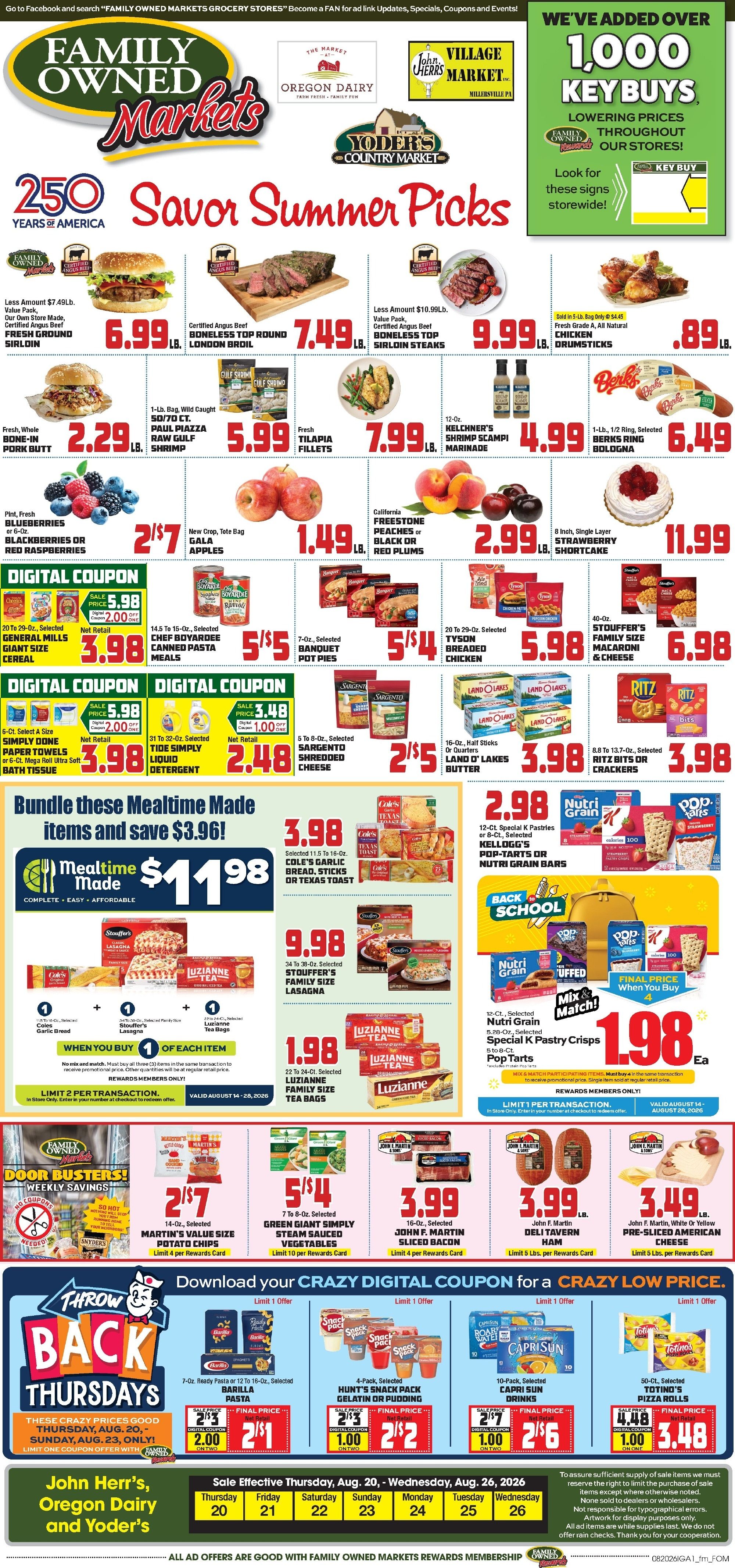 John Herr's Village Market Weekly Ad August 20 - 26, 2026