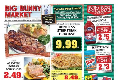 Big Bunny Market Weekly Ad August 21 - 27, 2026