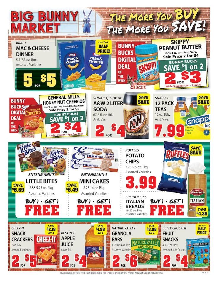 Big Bunny Market Weekly Ad August 21 - 27, 2026