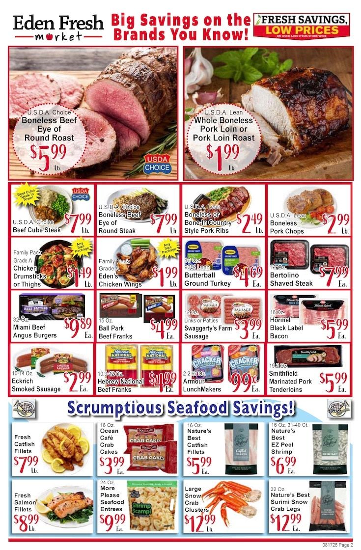 Eden Fresh Market Weekly Ad August 17 - 23, 2026