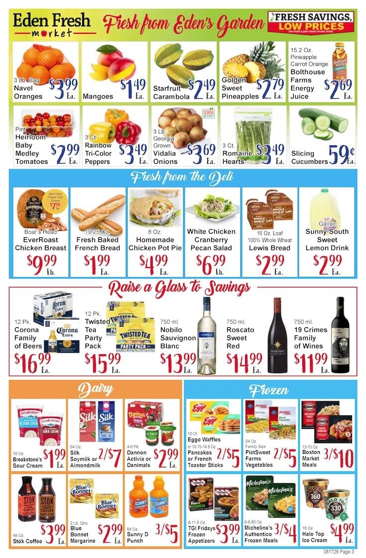 Eden Fresh Market Weekly Ad August 17 - 23, 2026