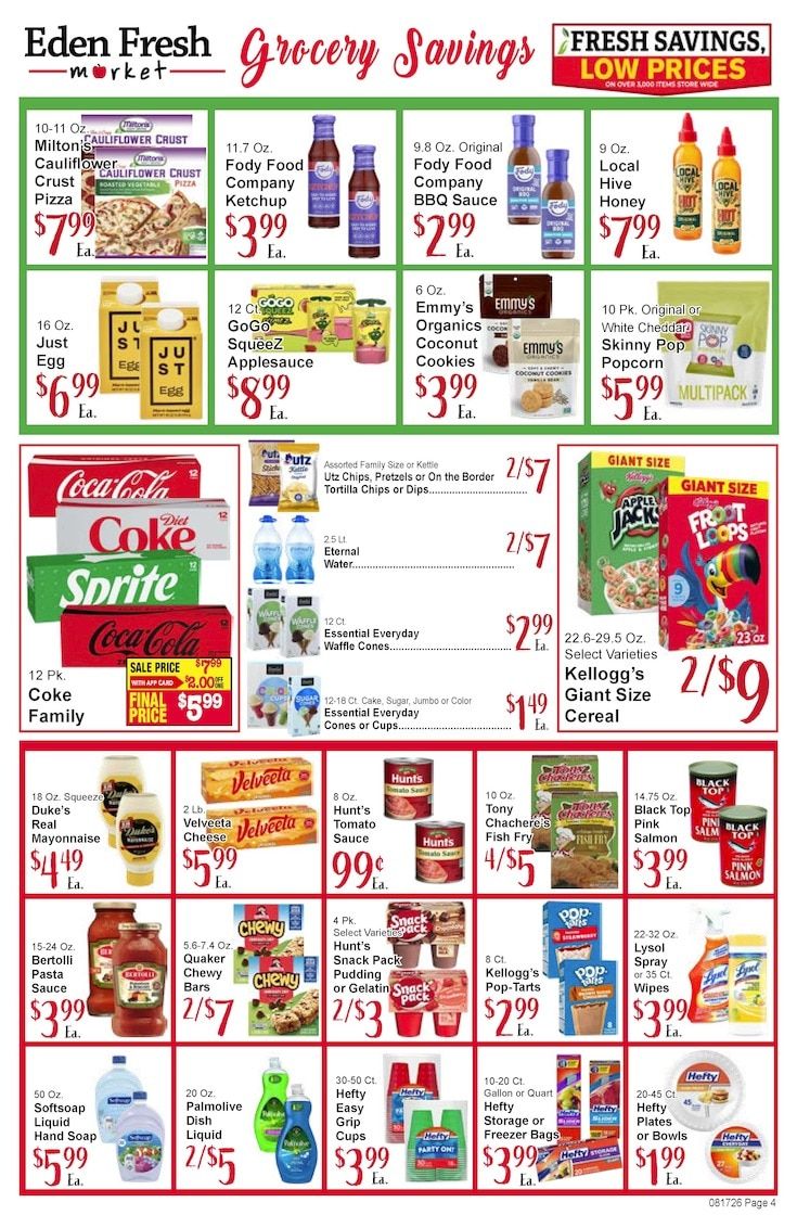 Eden Fresh Market Weekly Ad August 17 - 23, 2026