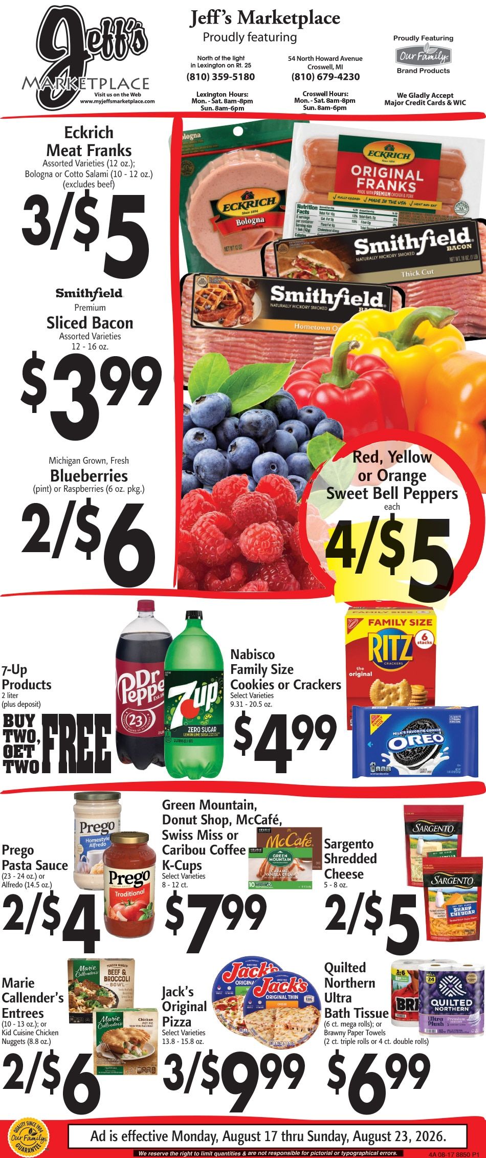 Jeff's Market Weekly Ad August 17 - 23, 2026