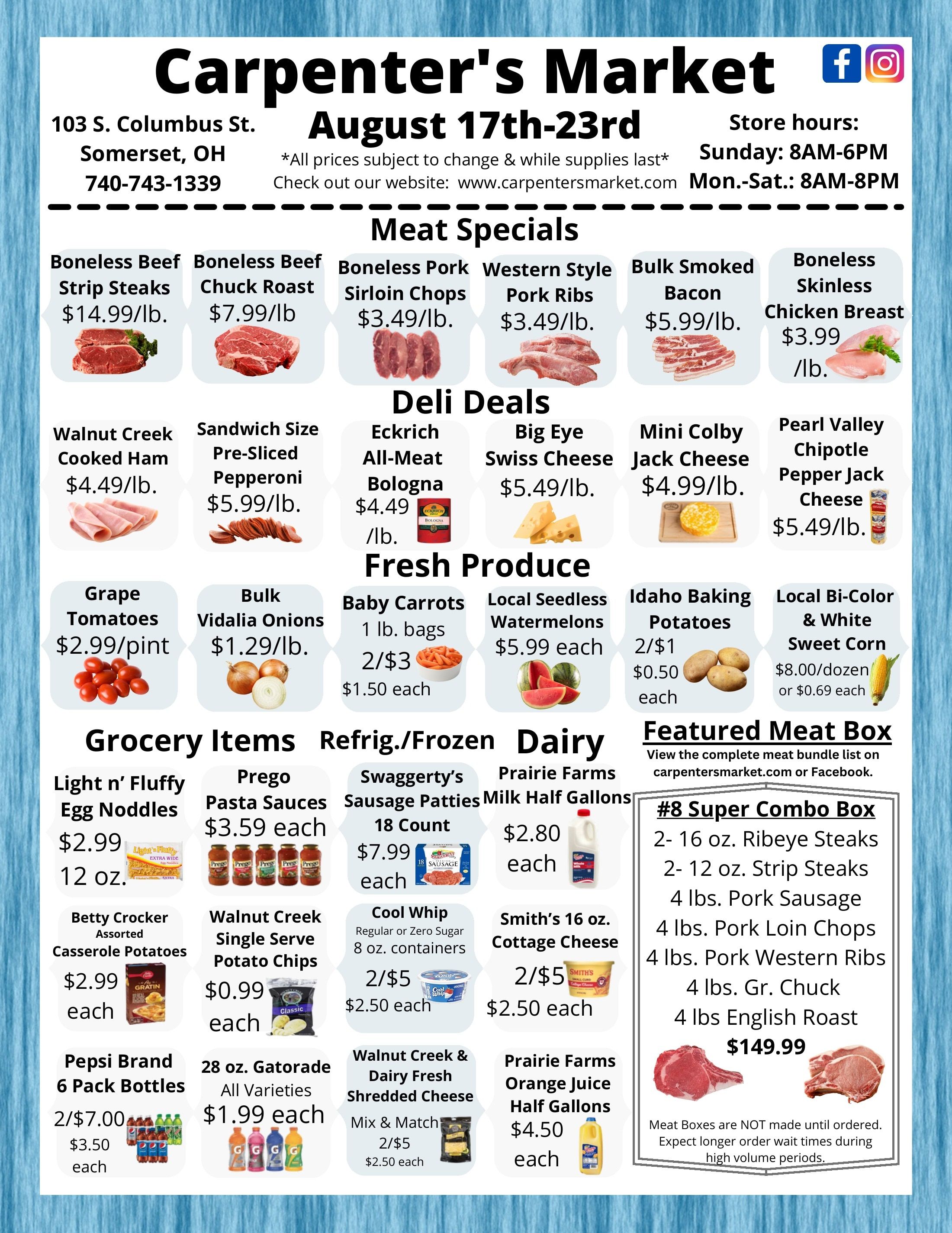 Carpenter's Market Weekly Ad August 17 - 23, 2026