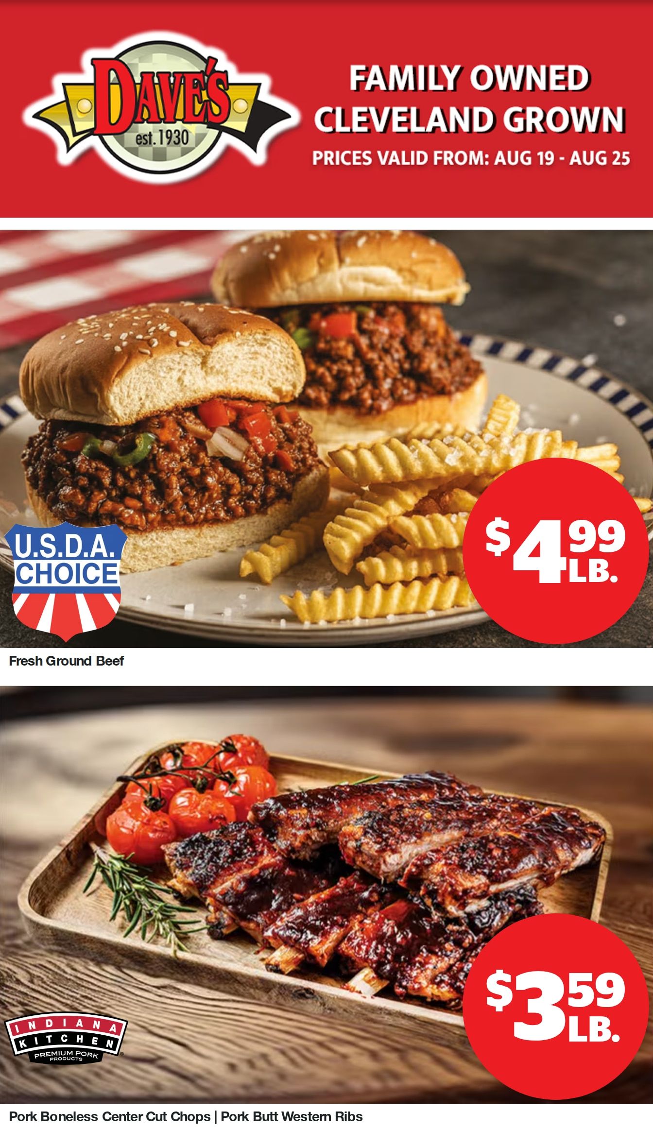 Dave's Markets Weekly Ad August 19 - 25, 2026