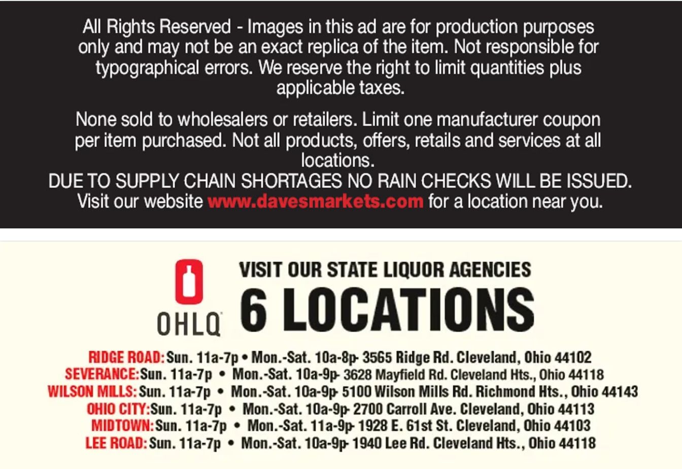 Dave's Markets Weekly Ad August 19 - 25, 2026