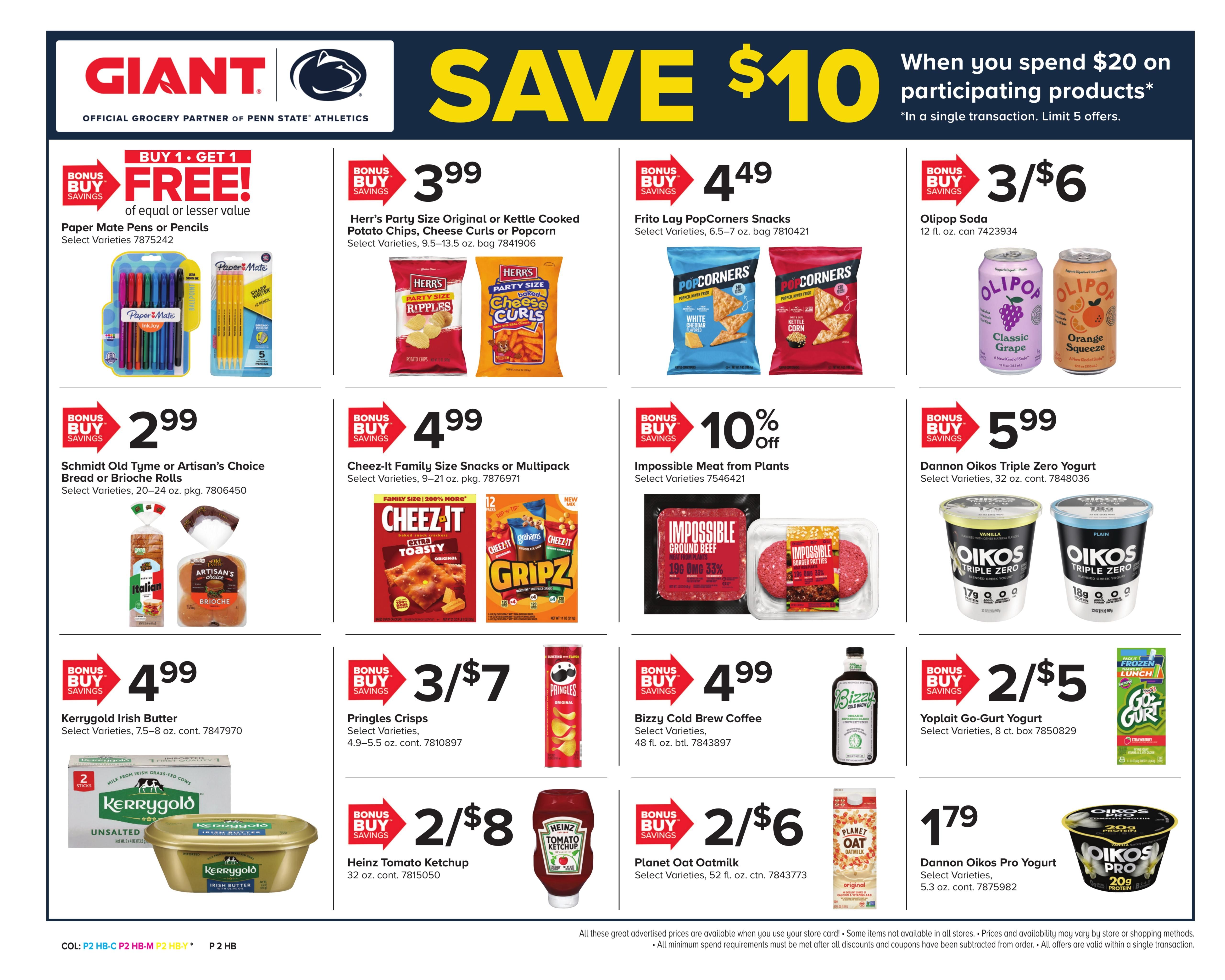 Giant Food Stores (Hagerstown–Harrisburg Area, MD–PA) Weekly Ad August 21 - 27, 2026
