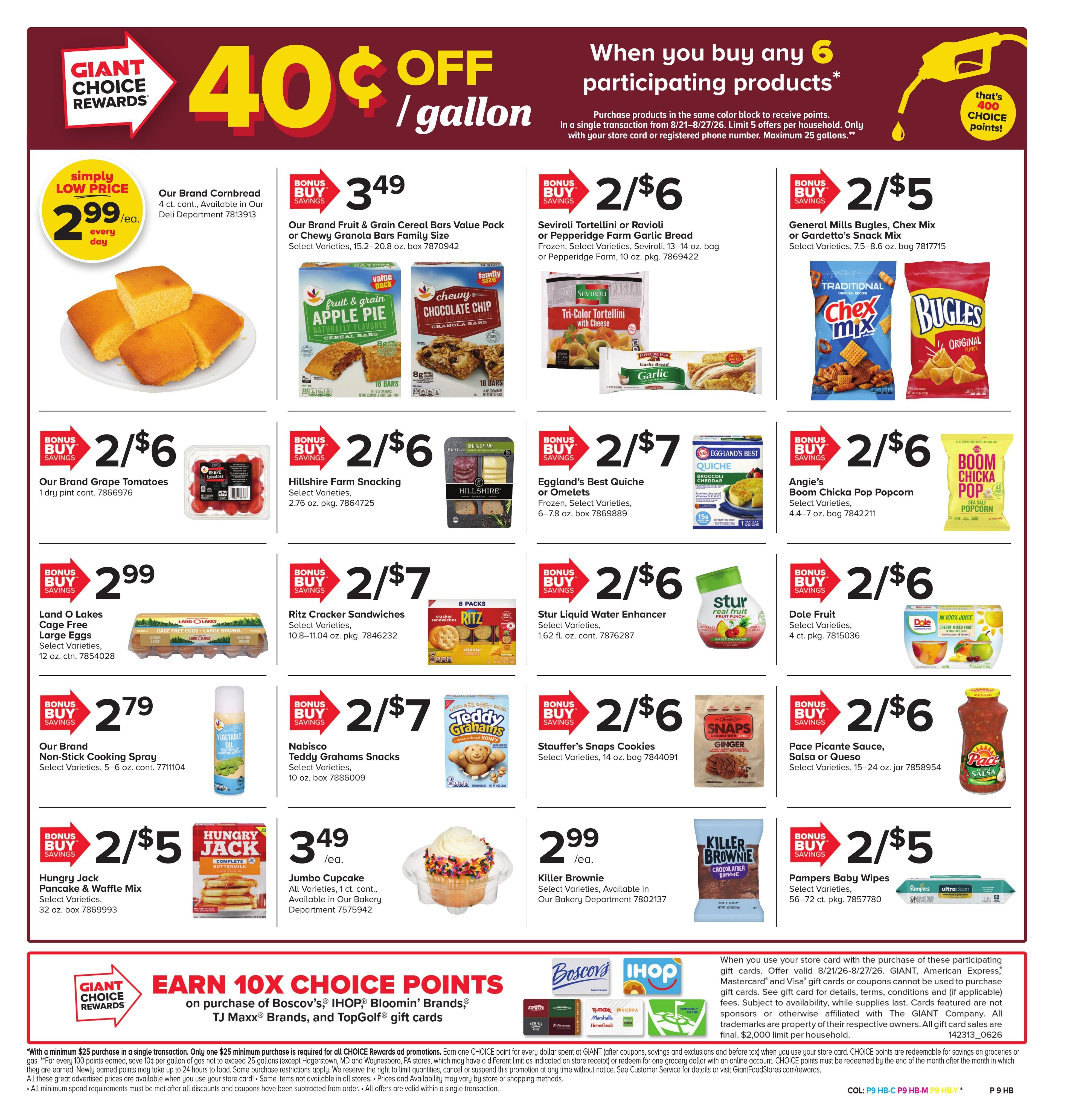Giant Food Stores (Hagerstown–Harrisburg Area, MD–PA) Weekly Ad August 21 - 27, 2026