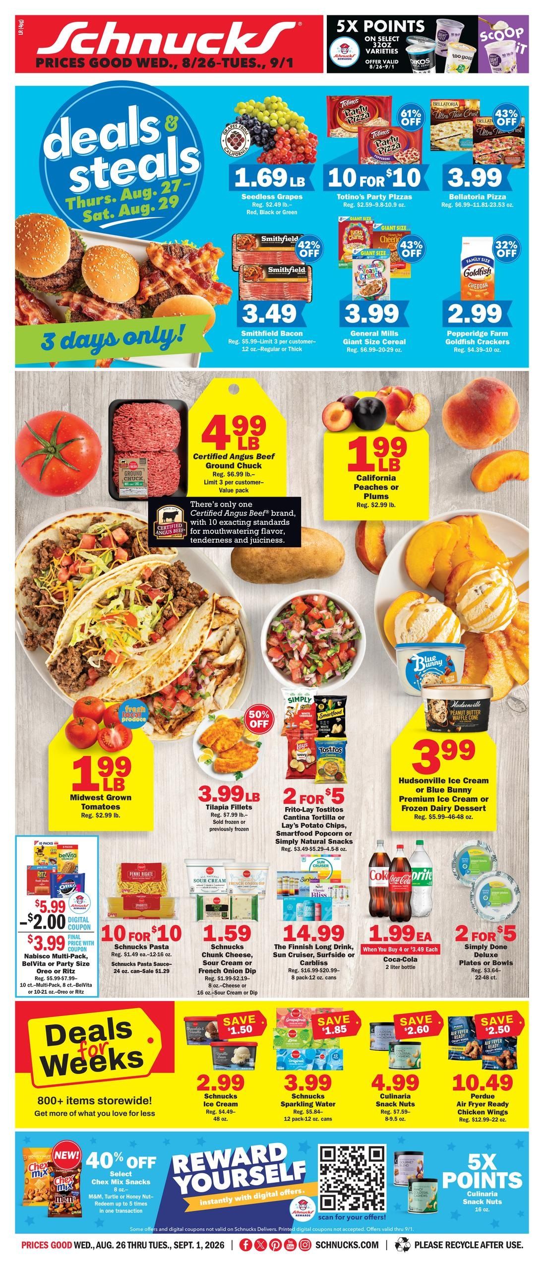 Schnucks (Rockford–Shirland Area, IL–WI) Weekly Print Weekly Ad August 26 - September 1, 2026