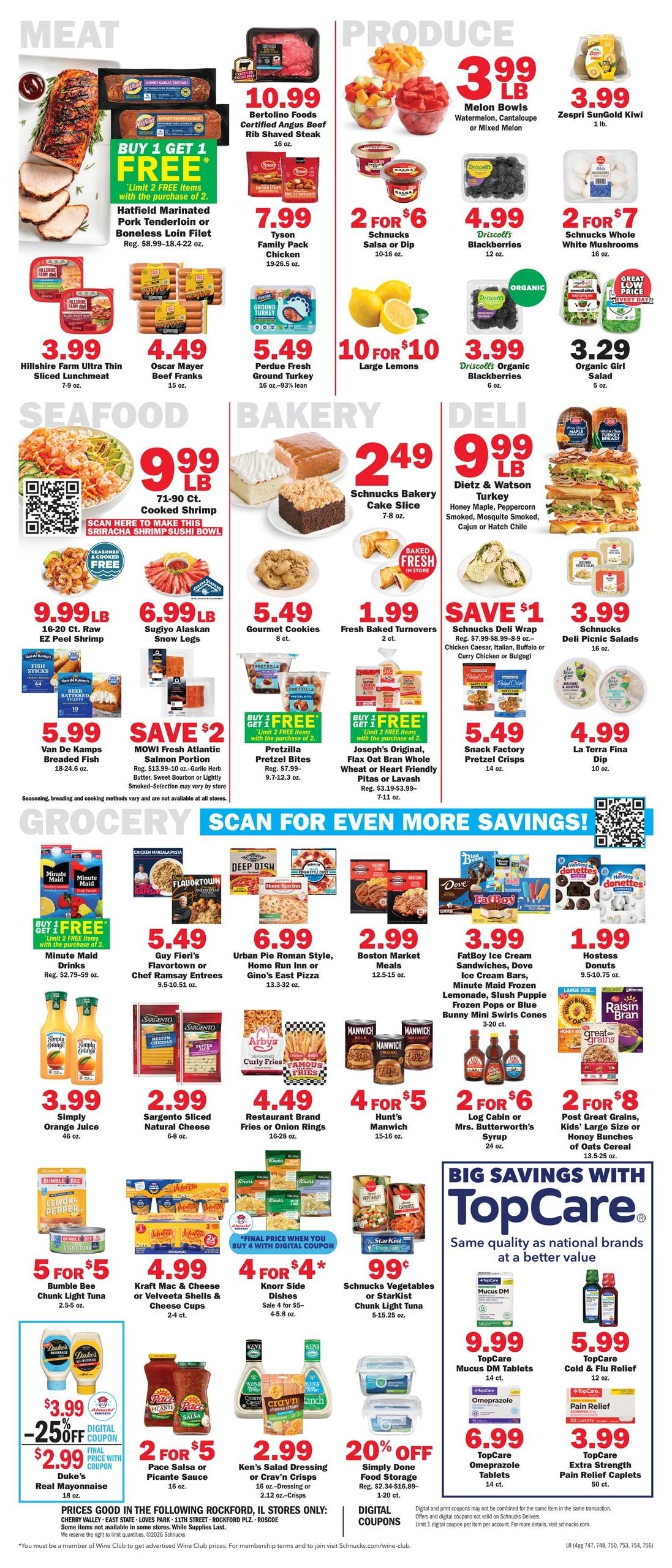 Schnucks (Rockford–Shirland Area, IL–WI) Weekly Print Weekly Ad August 26 - September 1, 2026