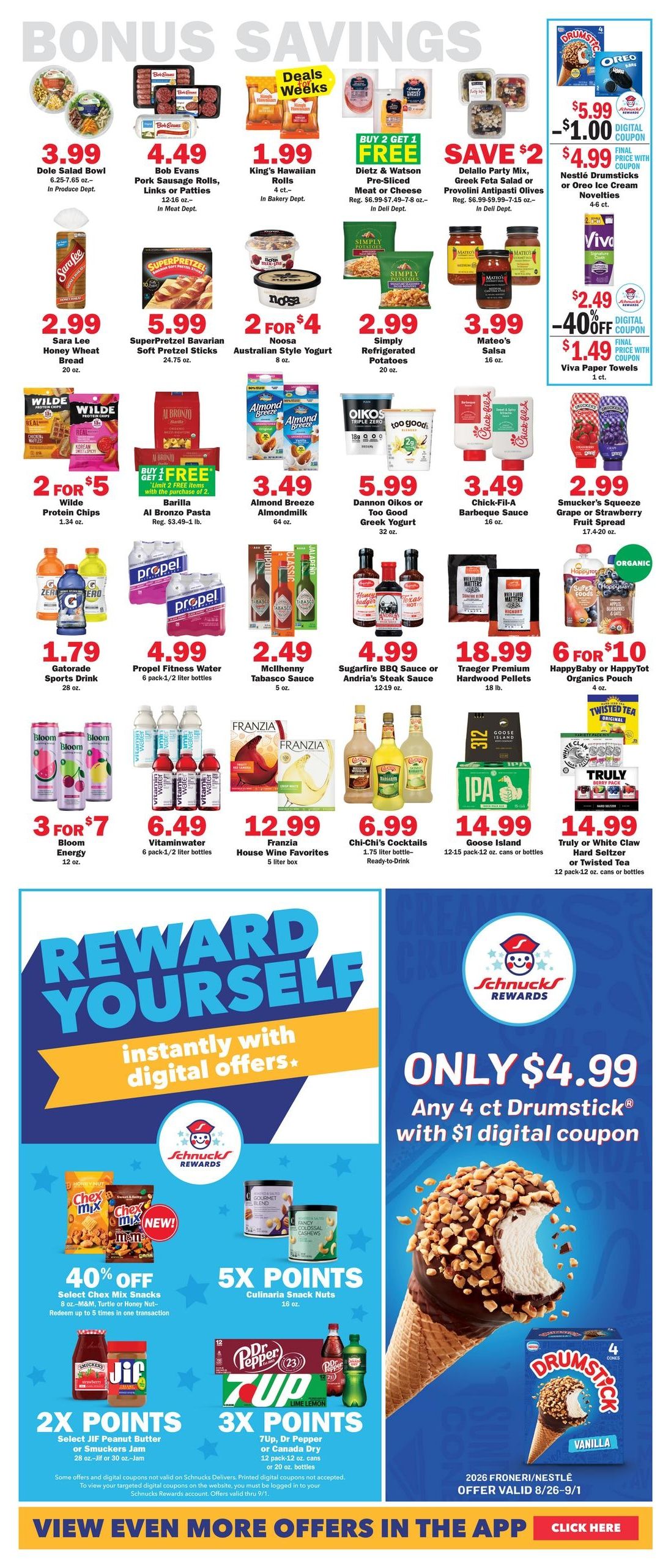Schnucks (Rockford–Shirland Area, IL–WI) Weekly Print Weekly Ad August 26 - September 1, 2026