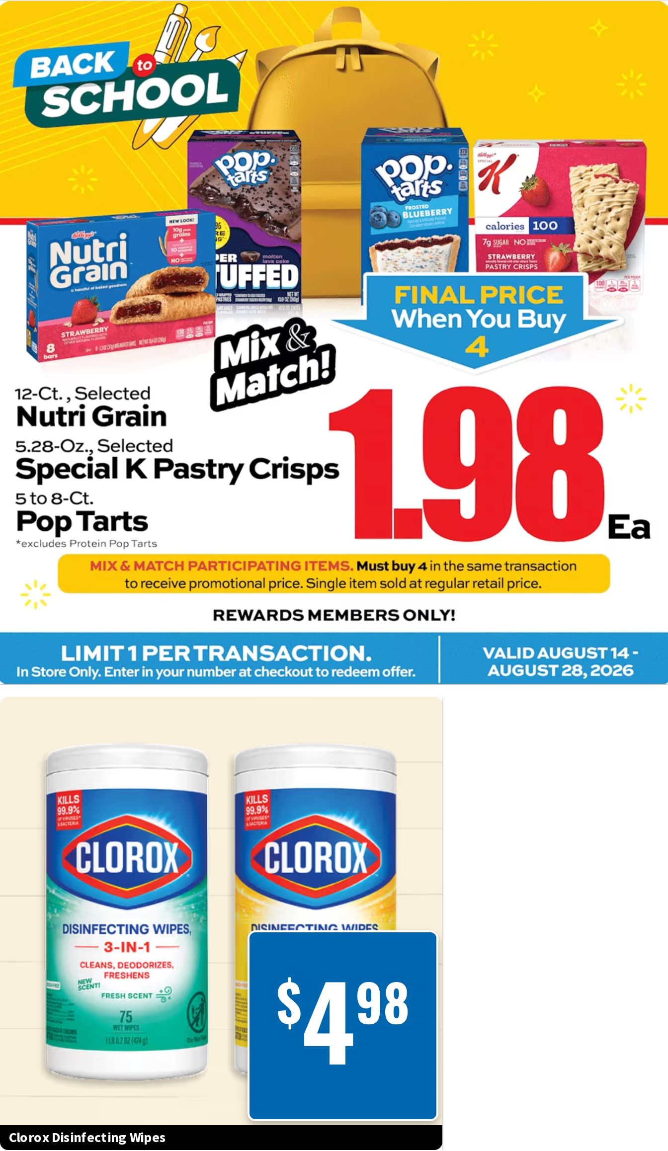 Zak's Supercenter Weekly Ad August 20 - 26, 2026