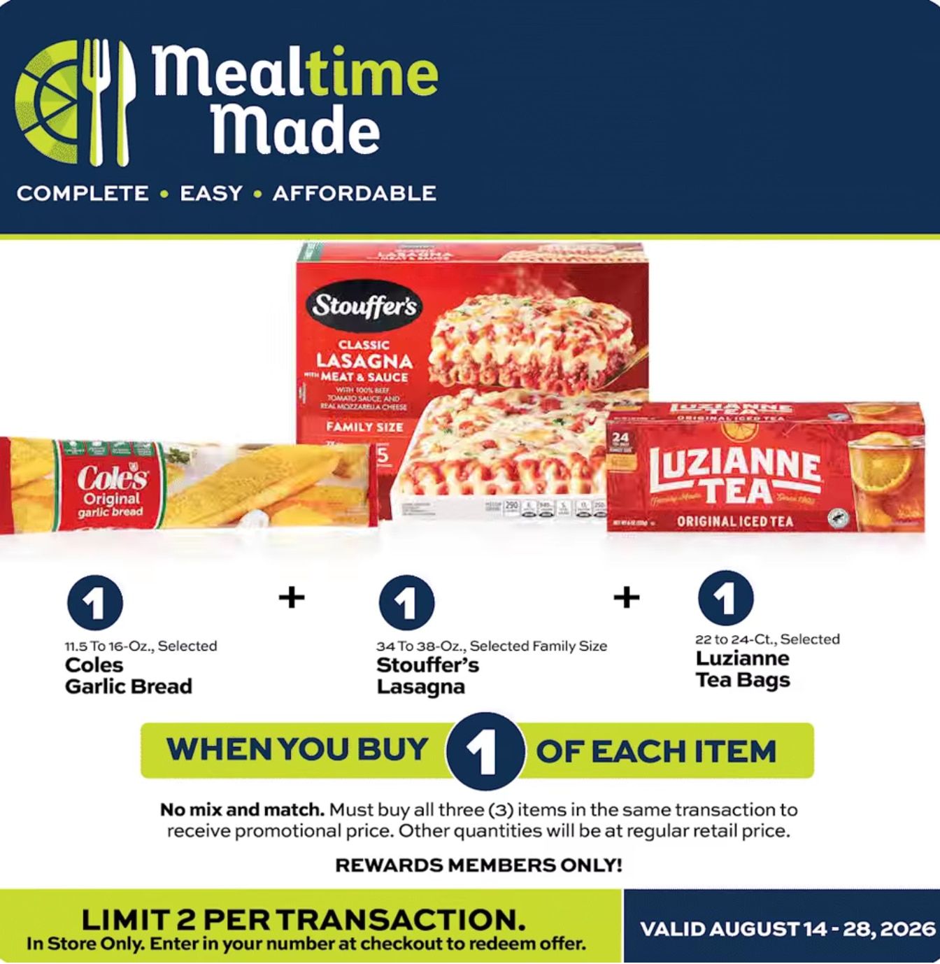 Zak's Supercenter Weekly Ad August 20 - 26, 2026