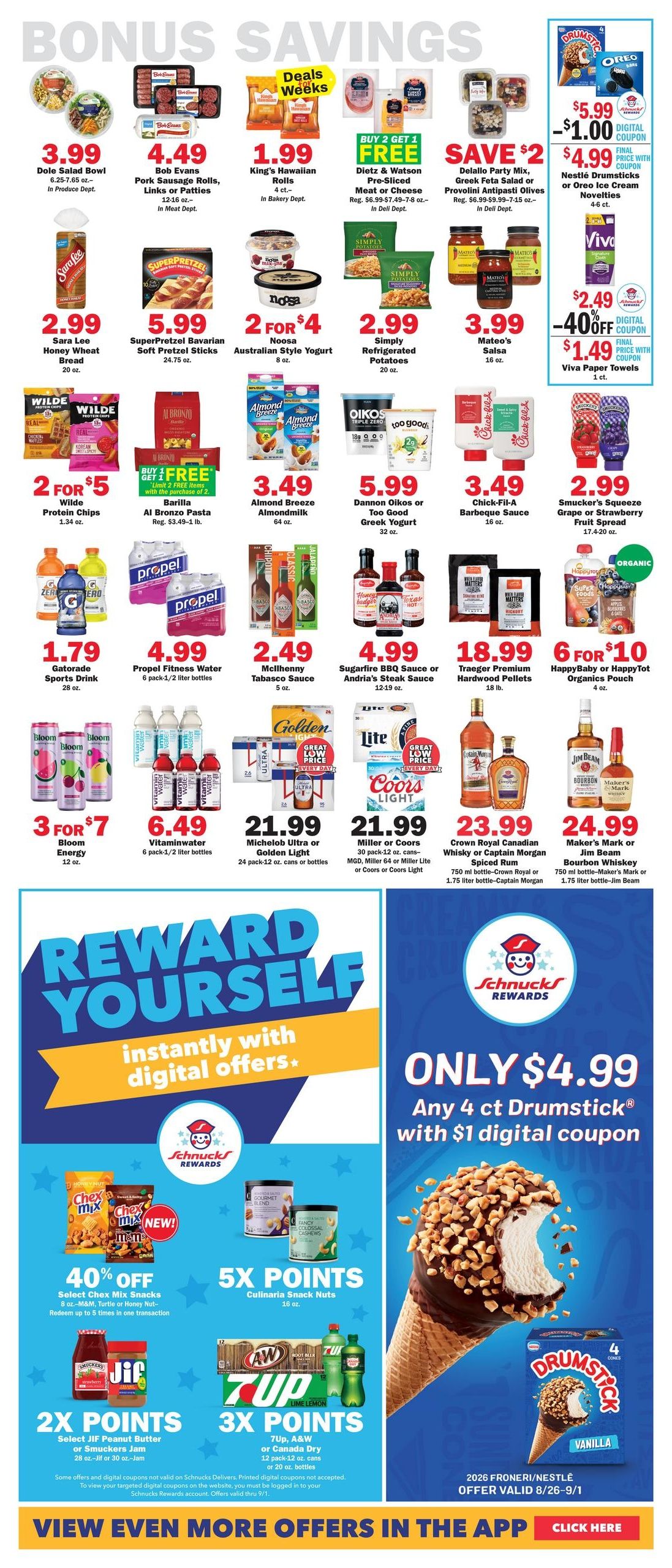 Schnucks (Park Hills–Bismarck Area, MO) Weekly Print Weekly Ad August 26 - September 1, 2026