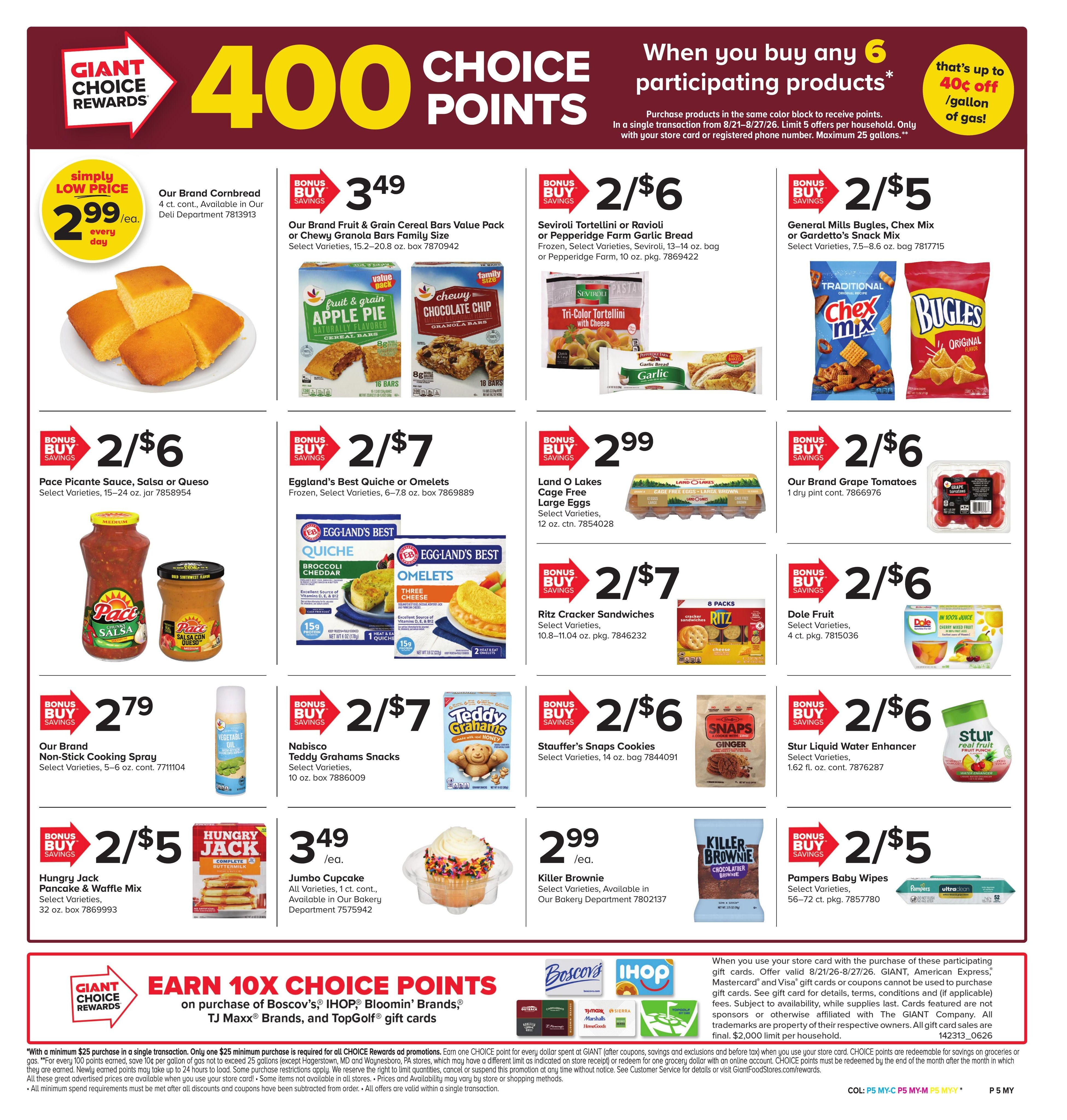 Giant Food Stores (MD, PA, WV) Weekly Ad August 21 - 27, 2026