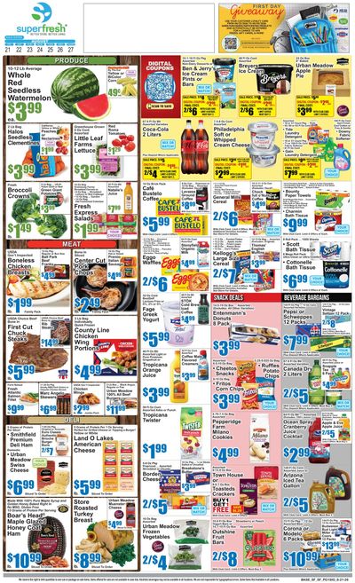 SuperFresh Weekly Ad August 21 - 27, 2026
