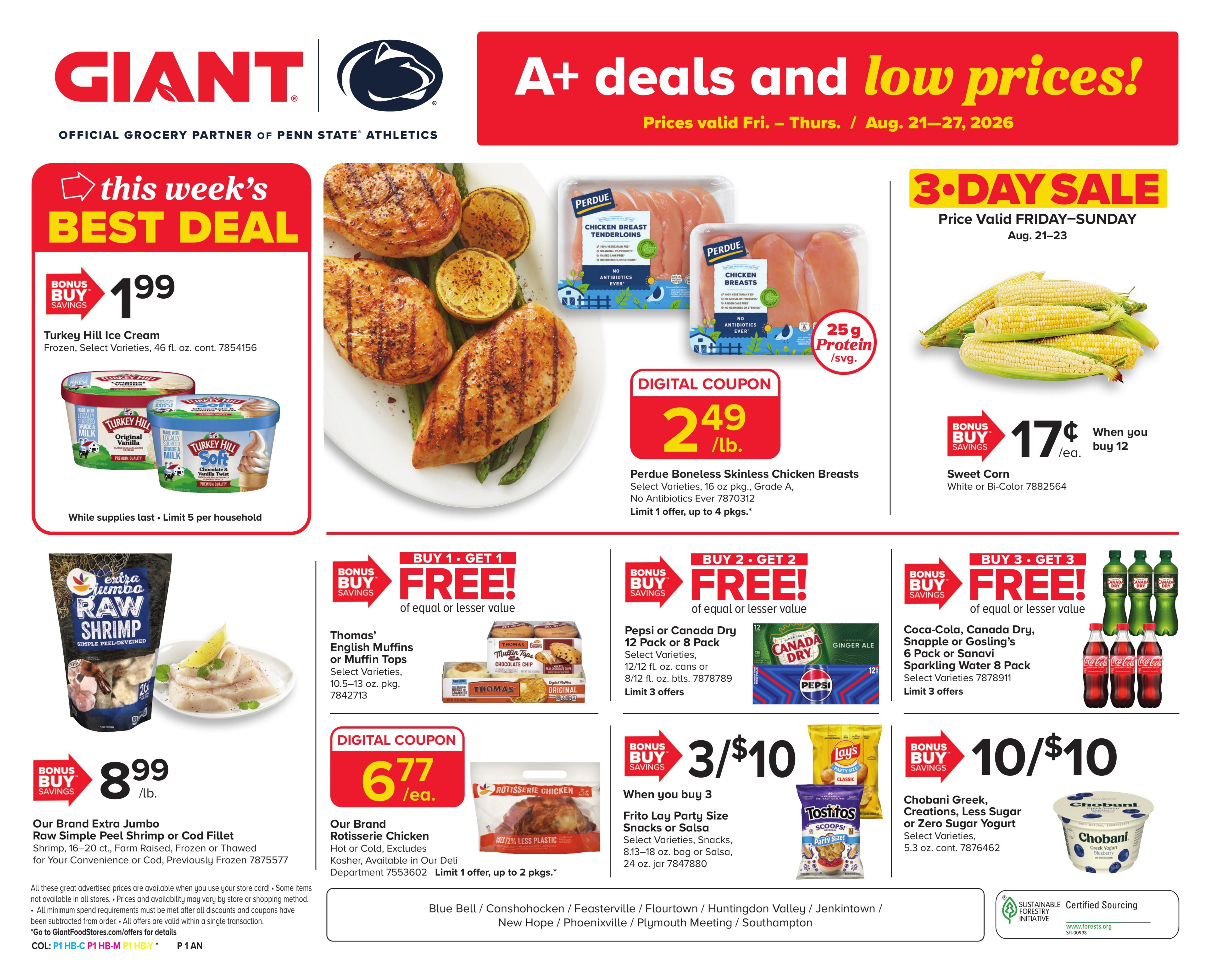 Giant Food Stores (Edison Area, NJ) Weekly Ad August 21 - 27, 2026