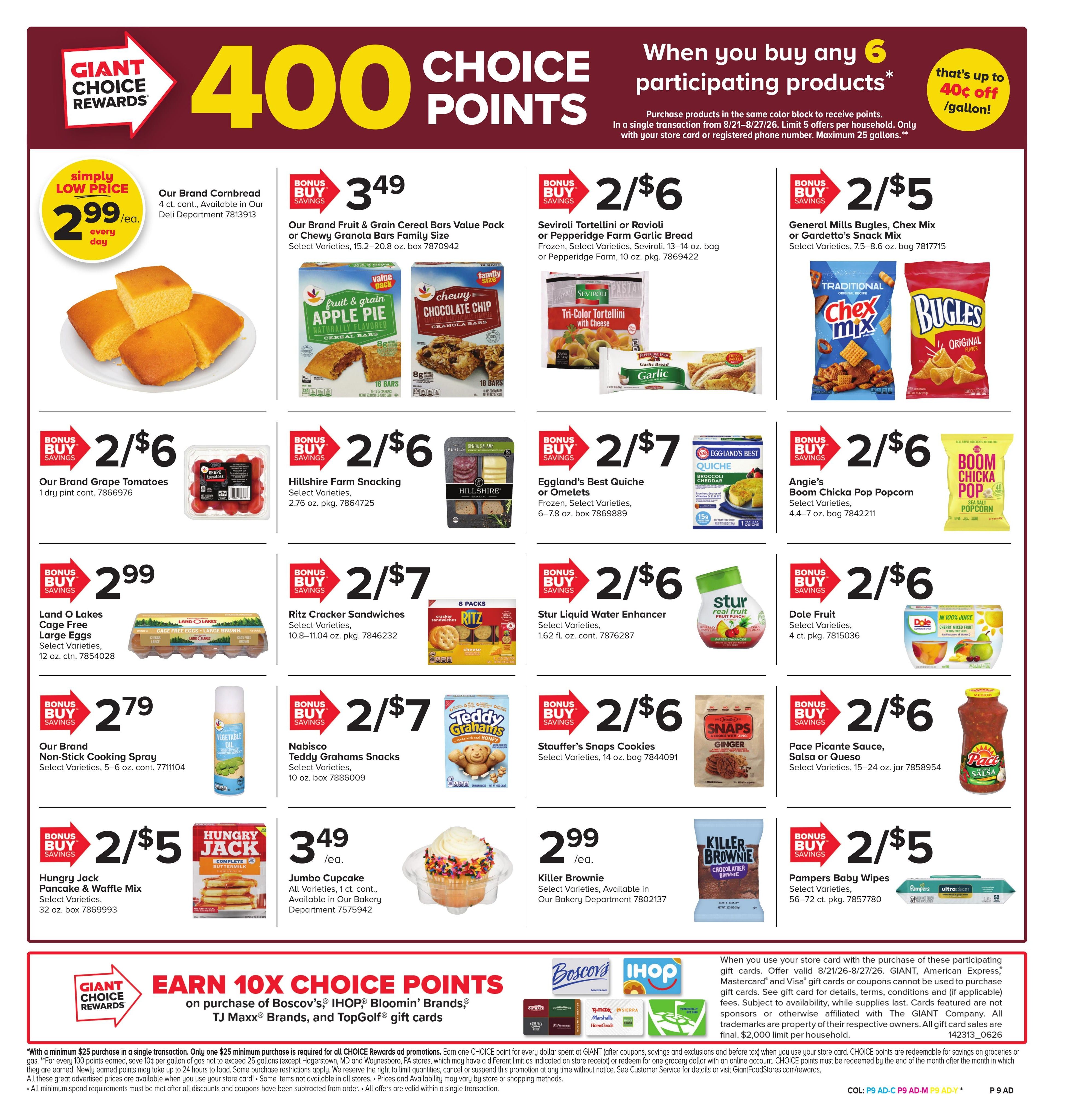 Giant Food Stores (Edison Area, NJ) Weekly Ad August 21 - 27, 2026