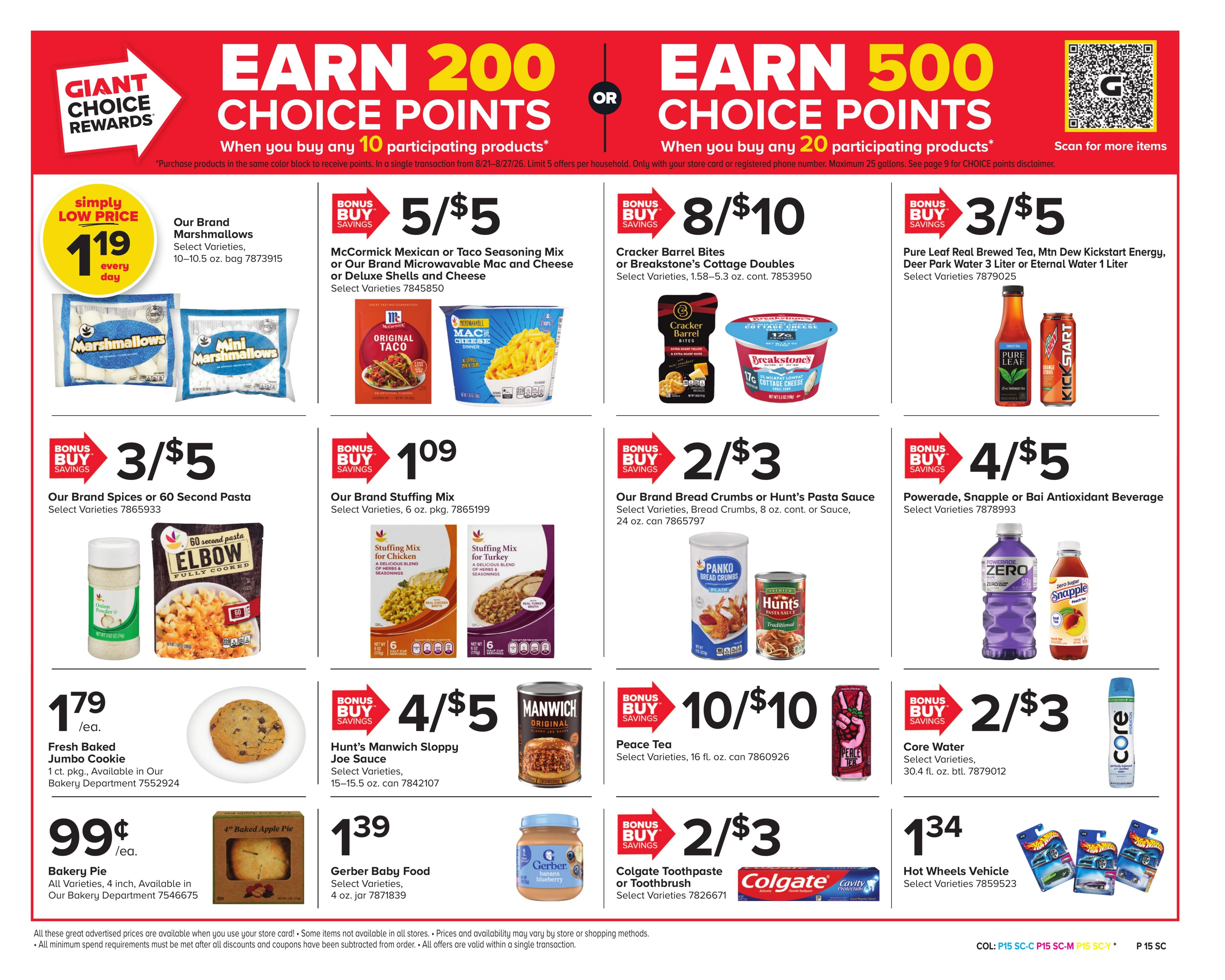 Giant Food Stores (Williamsport Area, PA) Weekly Ad August 21 - 27, 2026