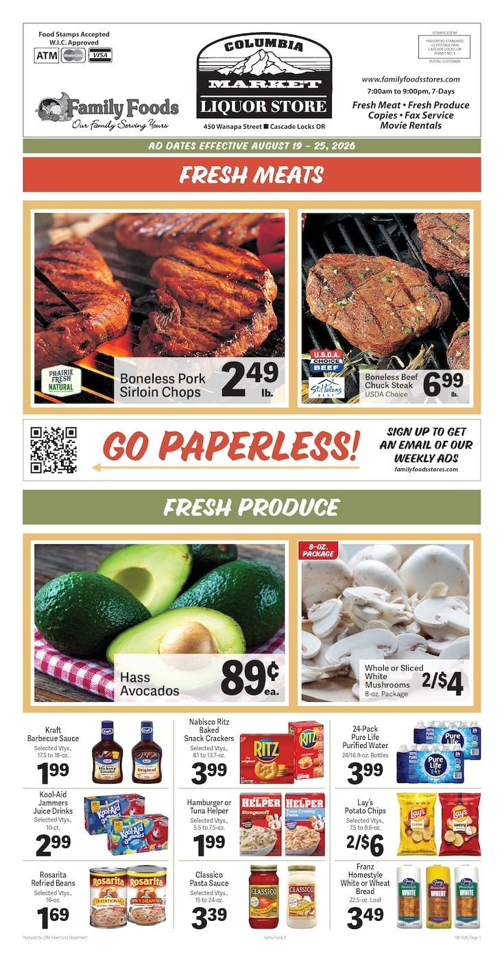 Columbia Market Weekly Ad August 19 - 25, 2026