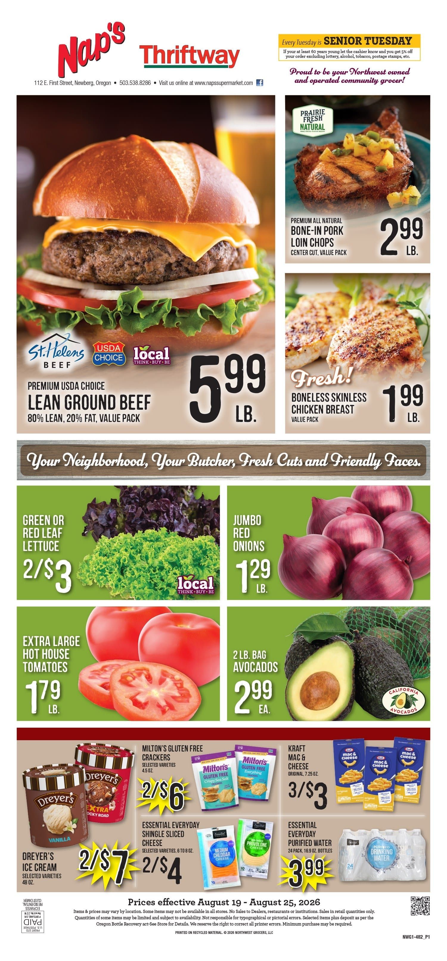 Nap's Thriftway Weekly Ad August 19 - 25, 2026