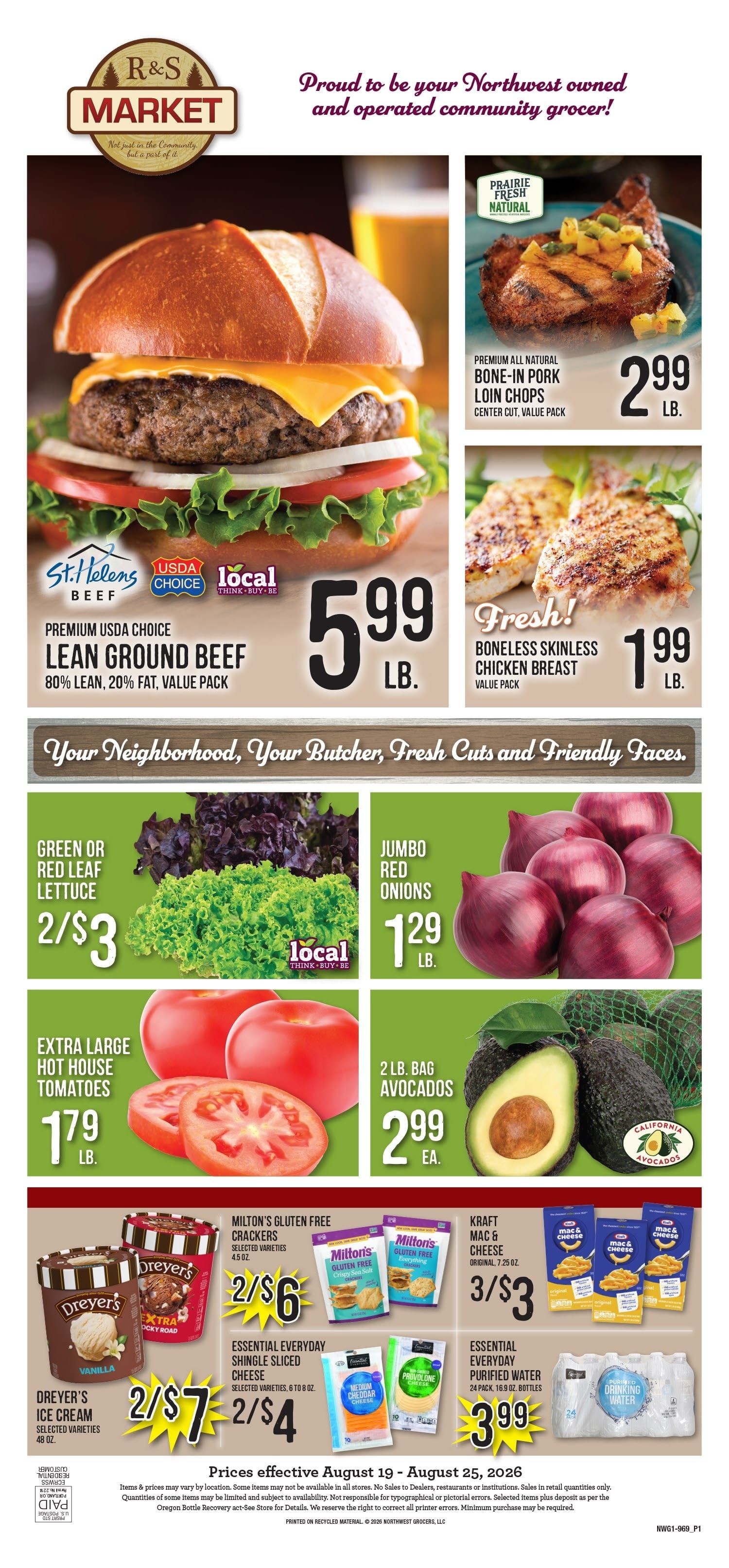R&S Market Weekly Ad August 19 - 25, 2026