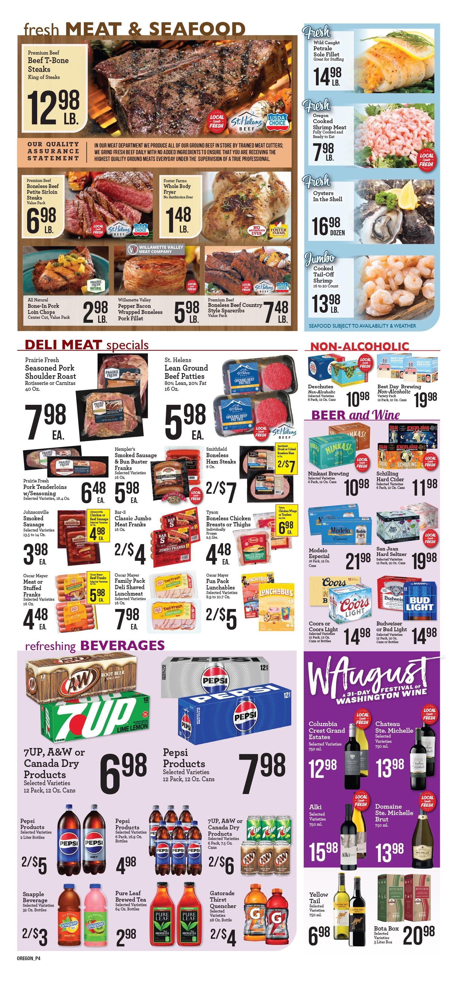 Erickson's Thriftway Weekly Ad August 19 - 25, 2026