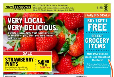New Seasons Market Weekly Ad August 19 - 25, 2026