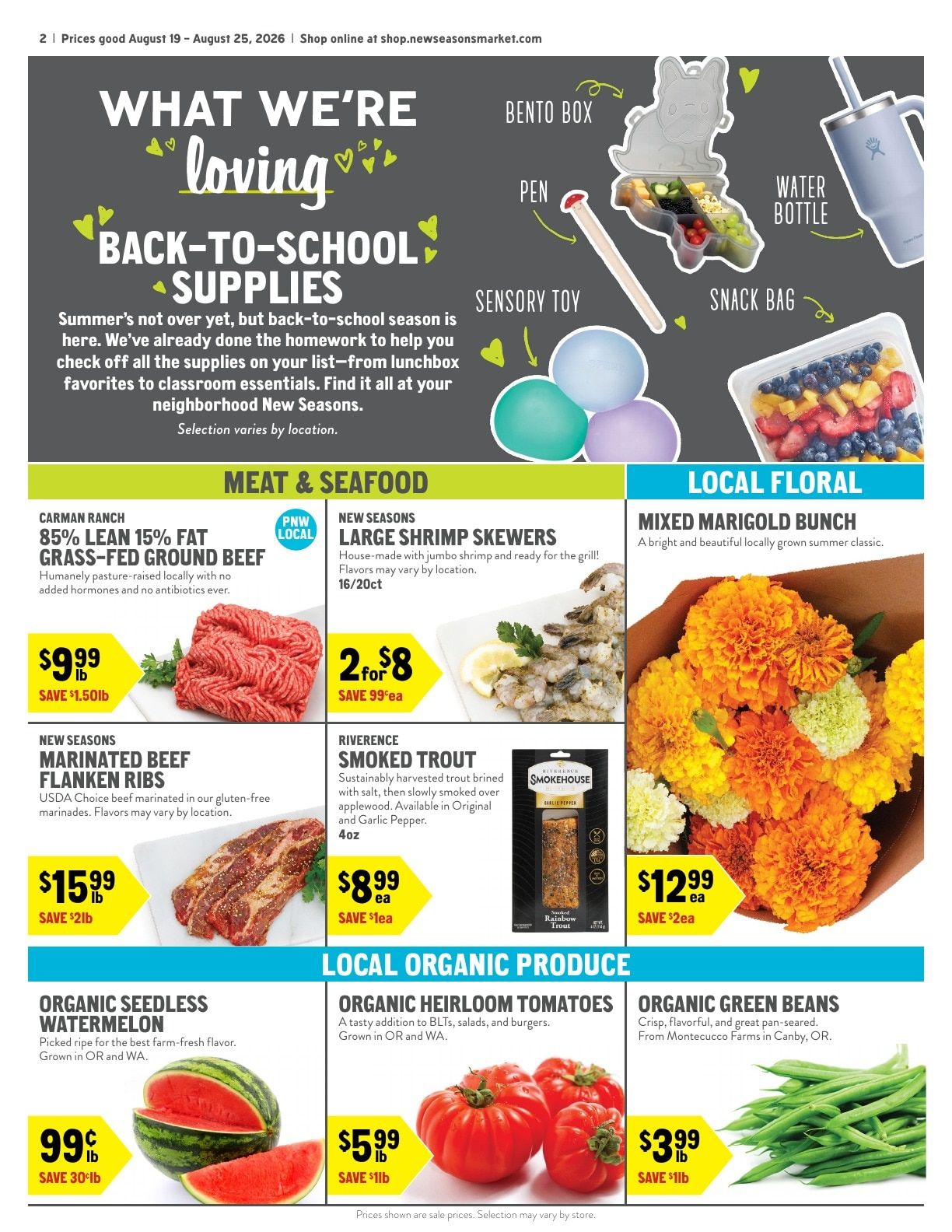 New Seasons Market Weekly Ad August 19 - 25, 2026