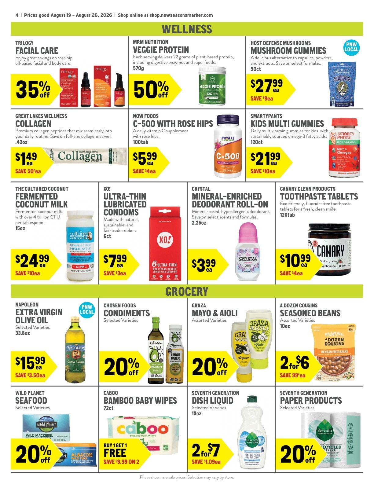 New Seasons Market Weekly Ad August 19 - 25, 2026