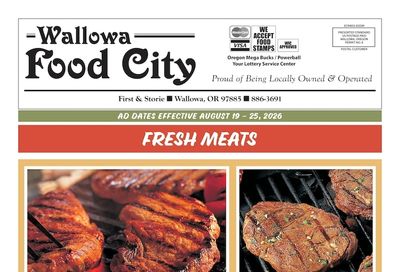 Wallowa Food City Weekly Ad August 19 - 25, 2026