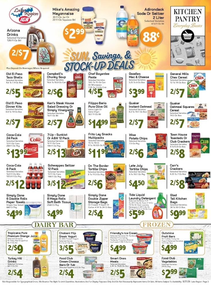 Lake Region IGA Weekly Ad August 21 - 27, 2026