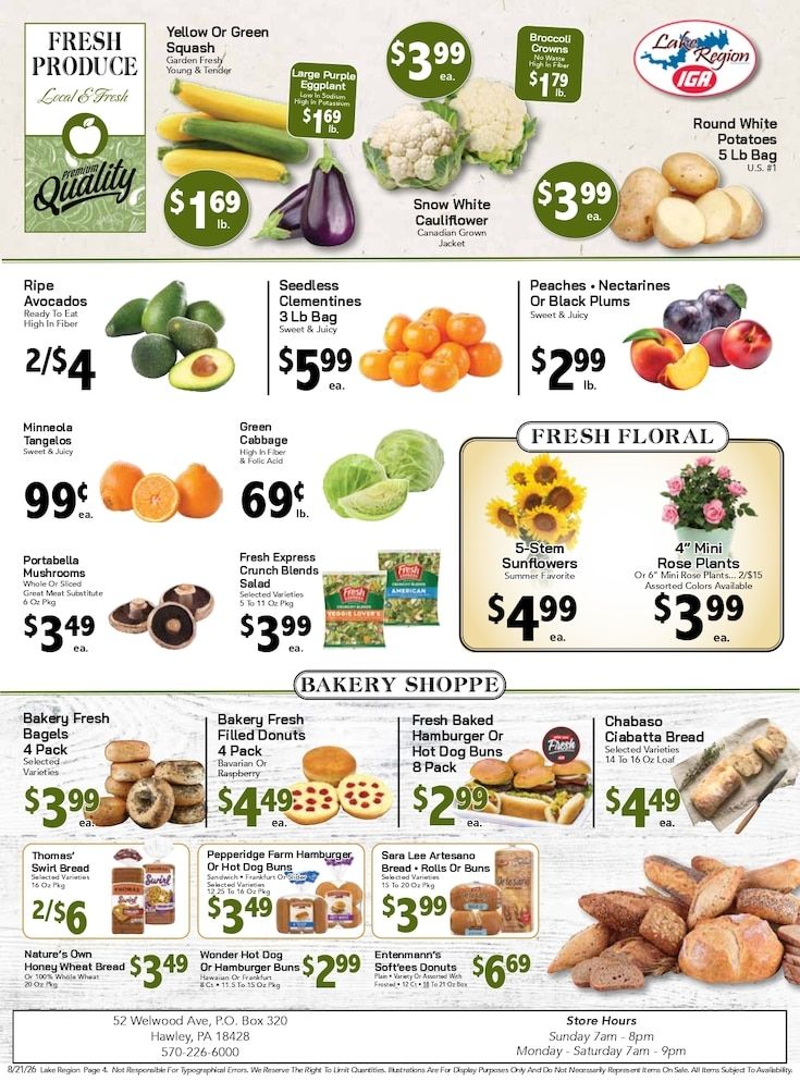 Lake Region IGA Weekly Ad August 21 - 27, 2026