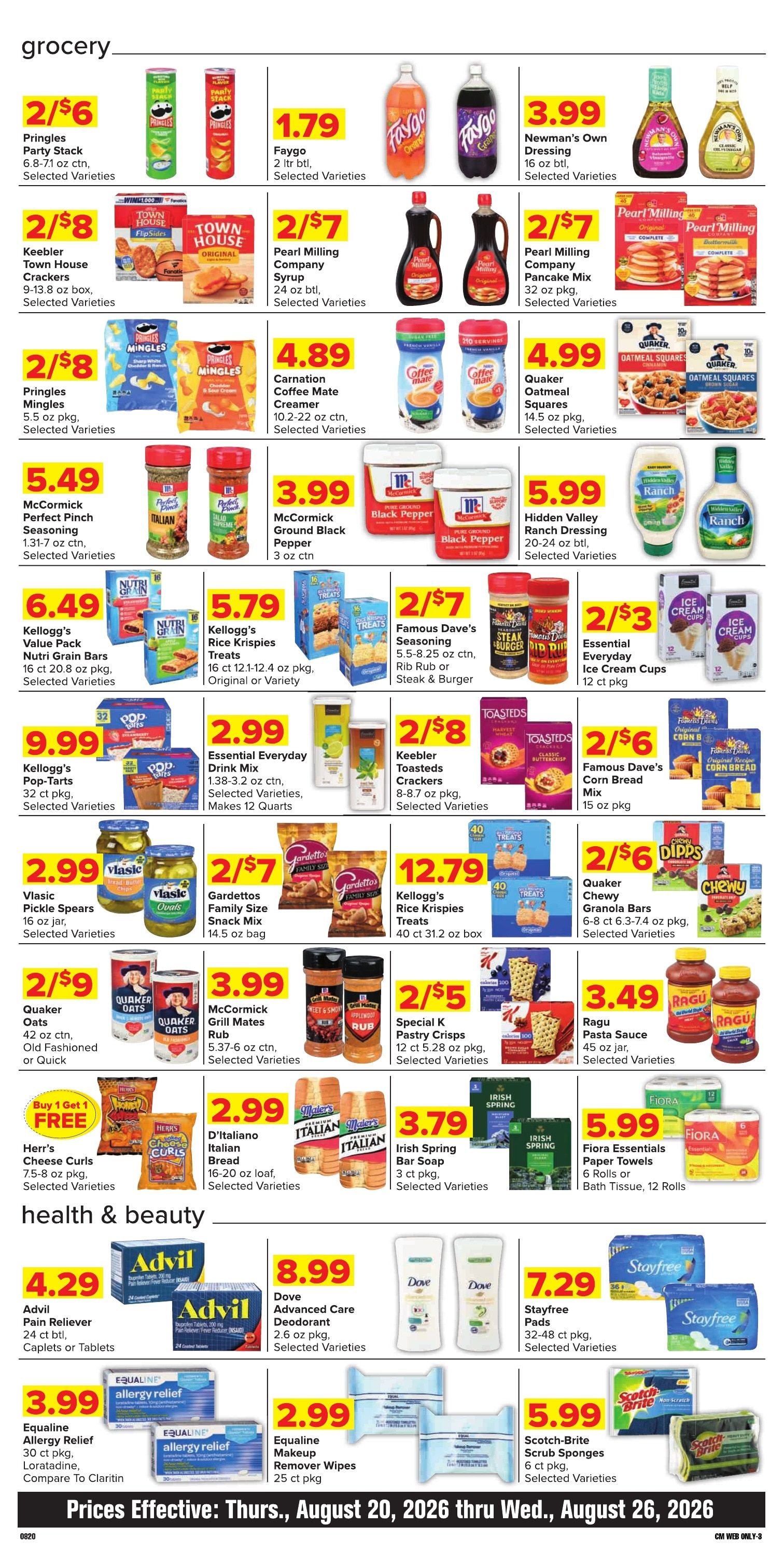 Grove City County Market Weekly Ad August 20 - 26, 2026