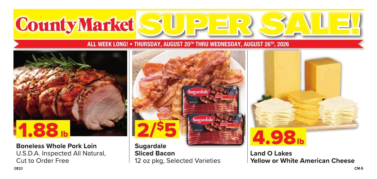 Grove City County Market Weekly Ad August 20 - 26, 2026