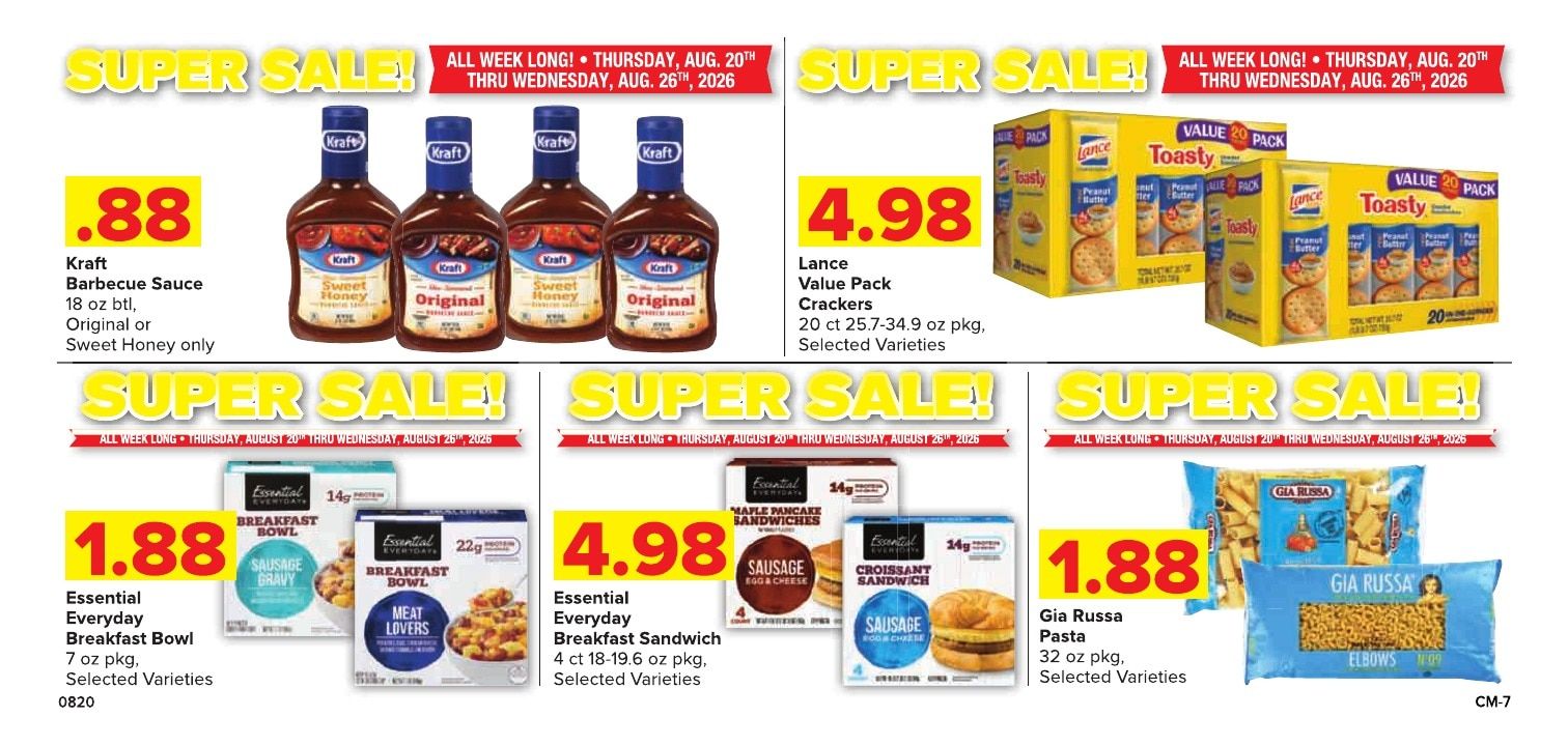 Grove City County Market Weekly Ad August 20 - 26, 2026