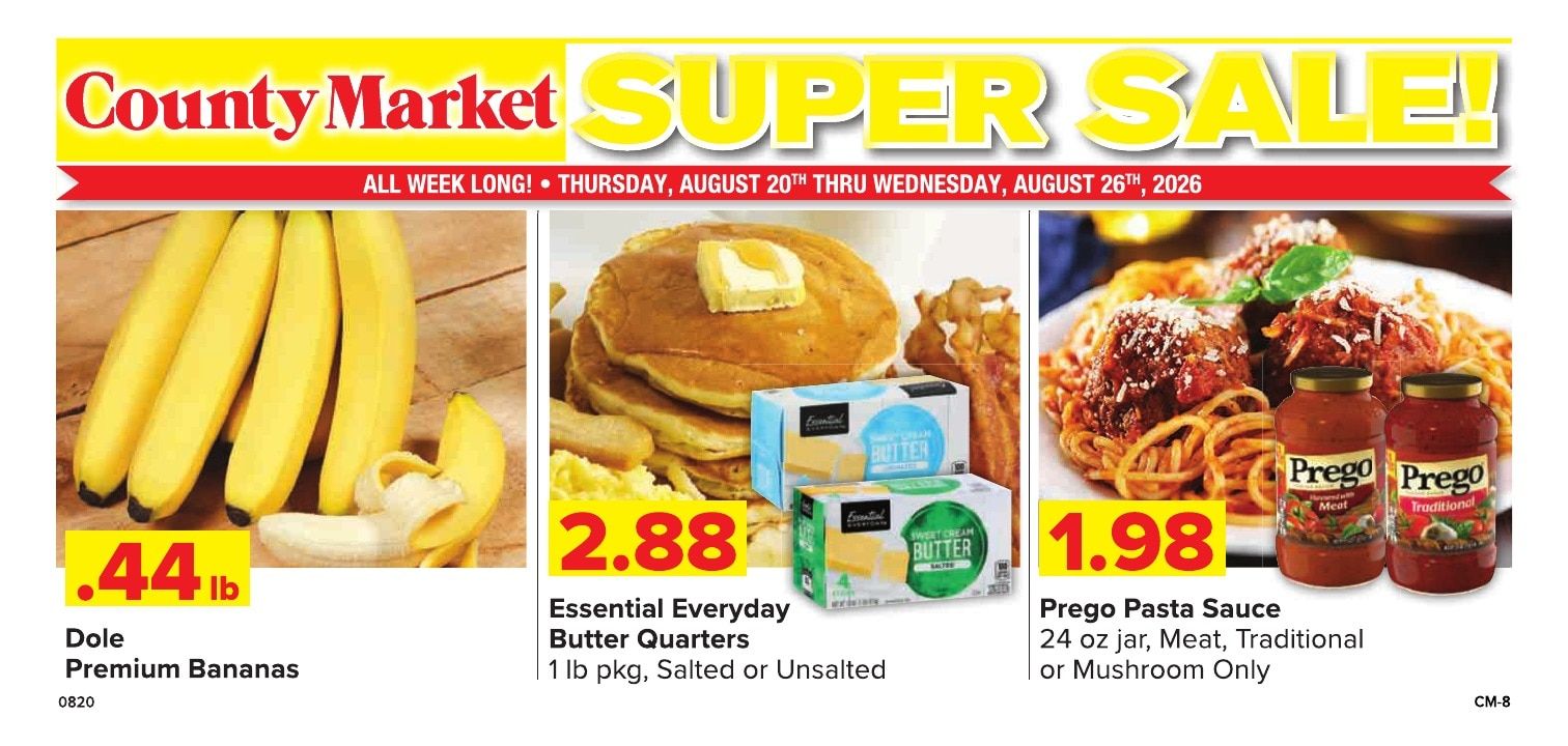 Grove City County Market Weekly Ad August 20 - 26, 2026