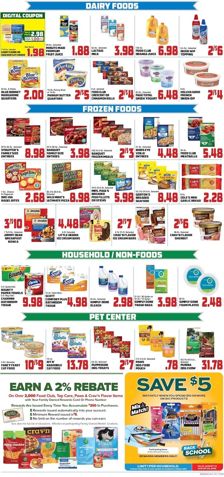 Saubel's Markets Weekly Ad August 20 - 26, 2026