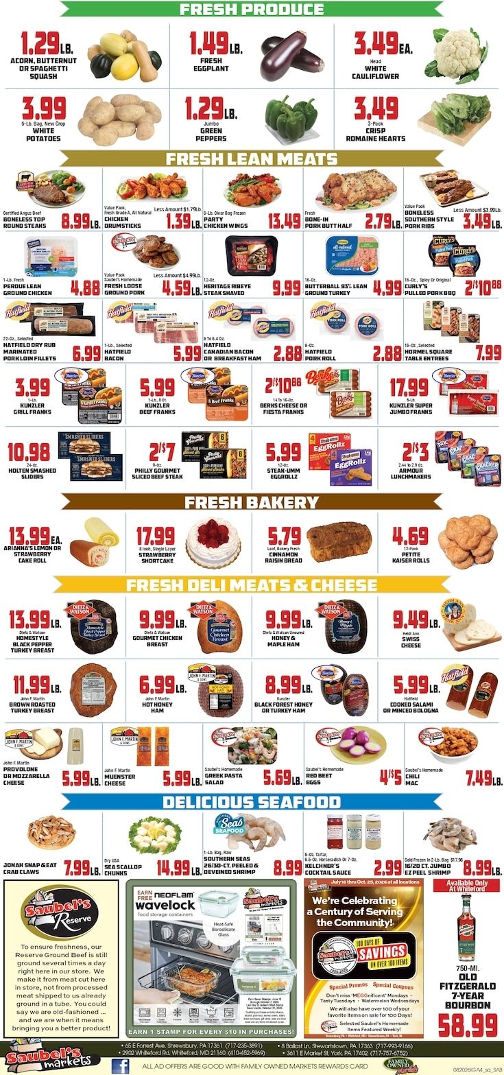 Saubel's Markets Weekly Ad August 20 - 26, 2026