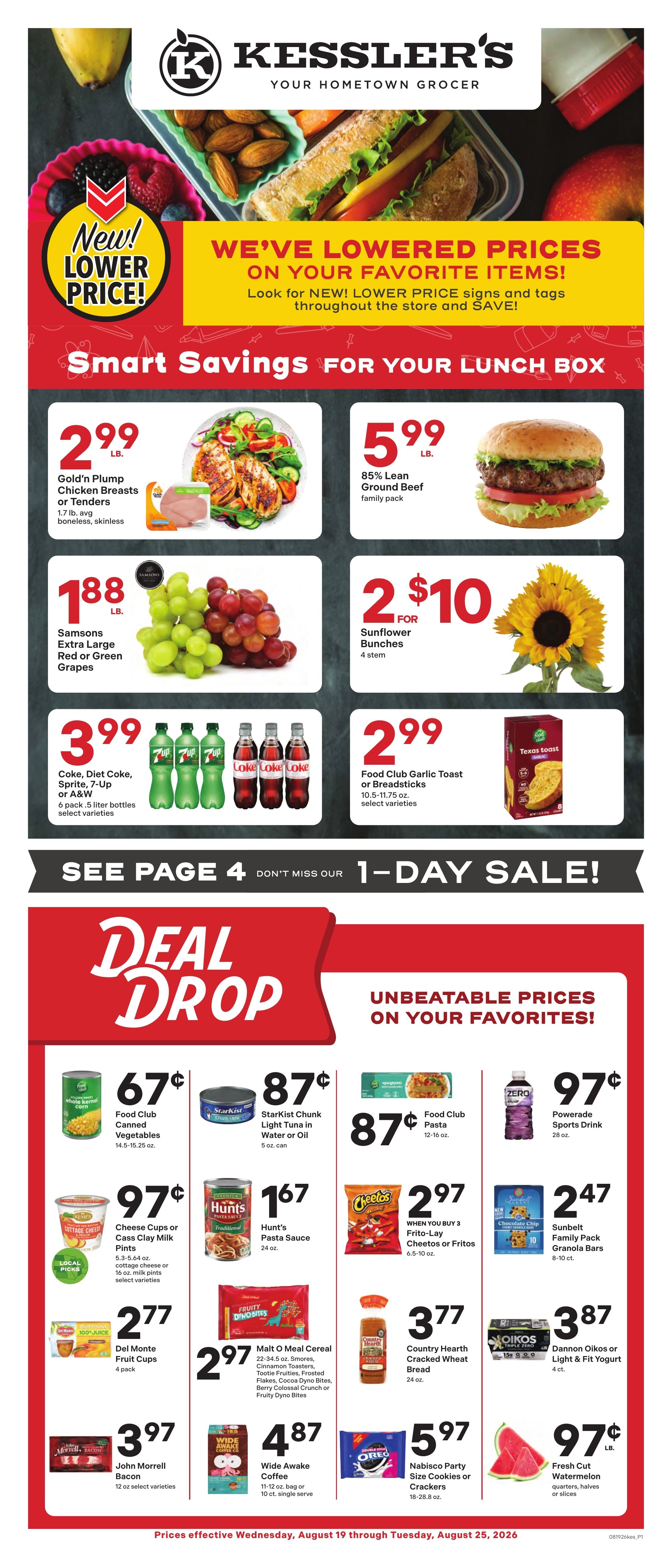 Kessler's Grocery Weekly Ad August 19 - 25, 2026