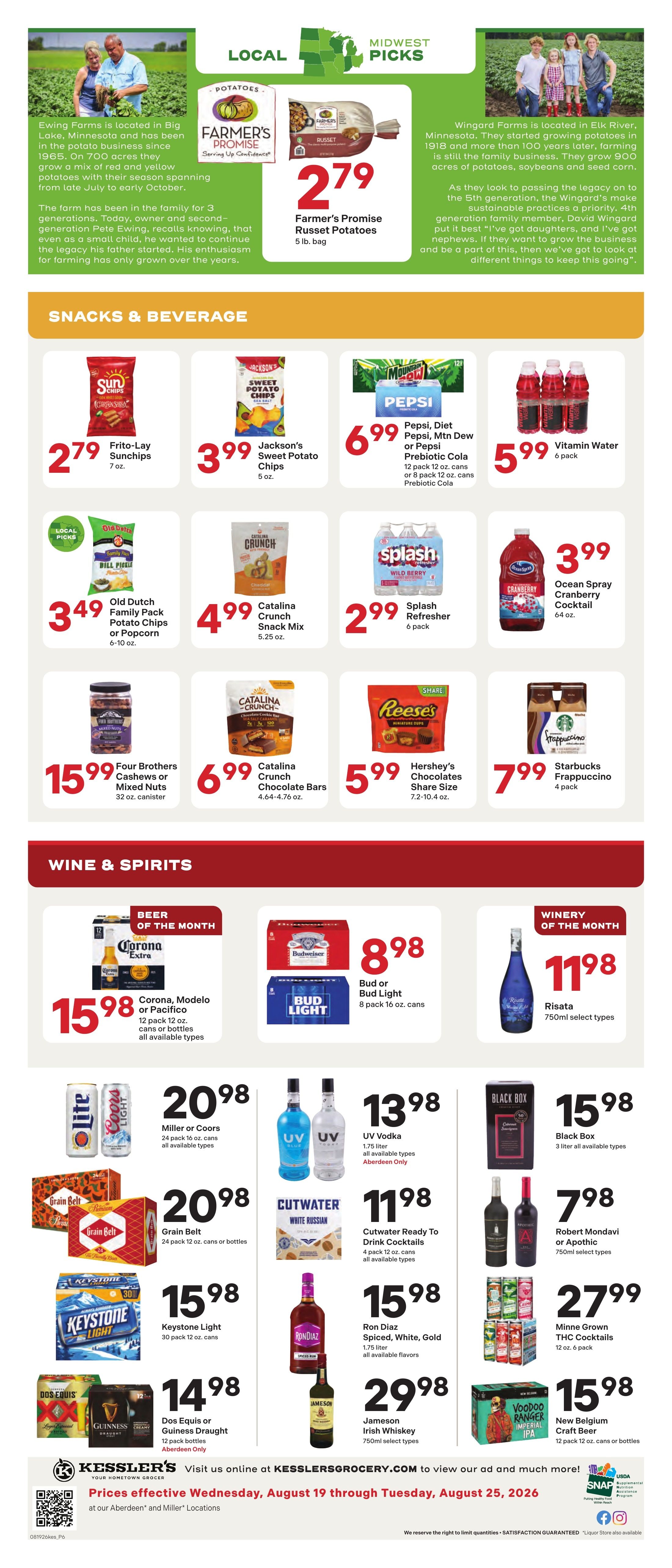 Kessler's Grocery Weekly Ad August 19 - 25, 2026