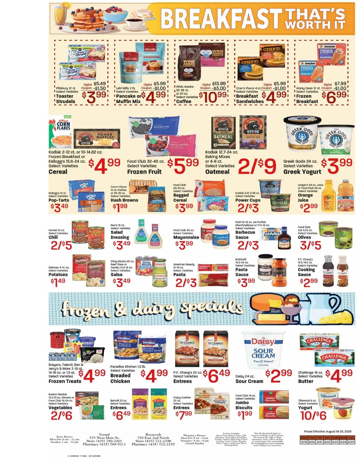 Davis Food & Drug (Roosevelt, UT) Weekly Ad August 19 - 25, 2026
