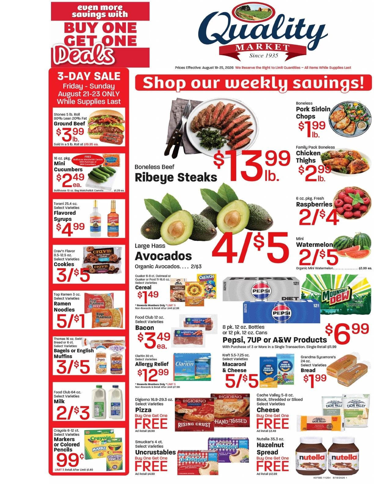 Quality Market Weekly Ad August 19 - 25, 2026