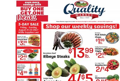 Quality Market Weekly Ad August 19 - 25, 2026