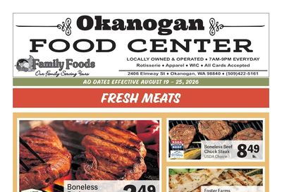 Okanogan Food Center Weekly Ad August 19 - 25, 2026
